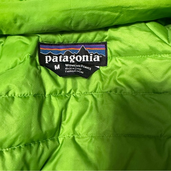 Patagonia Women’s Primo Down GORE-TEX Jacket White Green Lining Waterproof Ski M - Picture 9 of 10